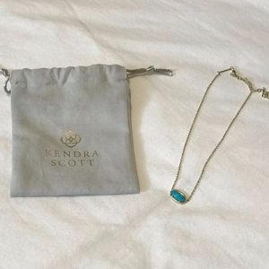 Kendra Scott Elisa Gold Necklace in Turquoise